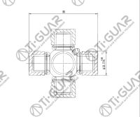 Крестовина TG-CJCS038/GUT-27 * Ti•GUAR